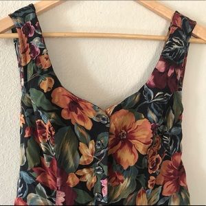 Floral Vintage Jumpsuit